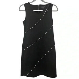 XS ALLEN B. BLACK DRESS SLIM FIT WITH SILVER DECORATIVE STUDS